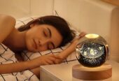 Crystal Planet Laser Engraved Solar System Astronomy