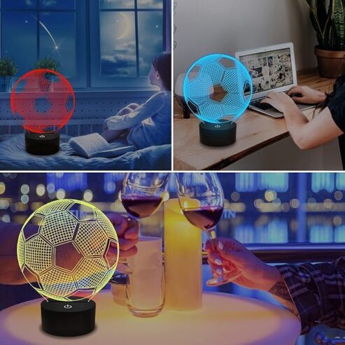 Soccer 3D Night Light for Kids