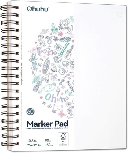 Ohuhu Marker Pads Art Sketchbook Bleedproof – Large Paper Size
