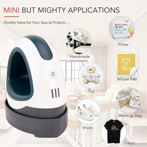 HTVRONT Heat Press Small Heat Press Machine for T Shirts, Small Heat Press Iron Press for Heating Transfer