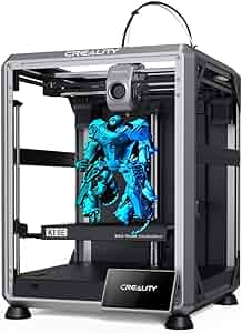 Official Creality K1 SE 3D Printer with 600 mm/s Printing Speed CoreXY Auto Leveling and Z-Offset, 300℃ Dual-Gear Direct Extruder Full Metal Die Cast Solid Frame Printing Size 220 * 220 * 250mm