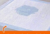 Amazon Basics Dog and Puppy Pee Pads with Leak-Proof Quick-Dry Design for Potty Training, Standard Absorbency, Regular Size, 56 x 56 cm