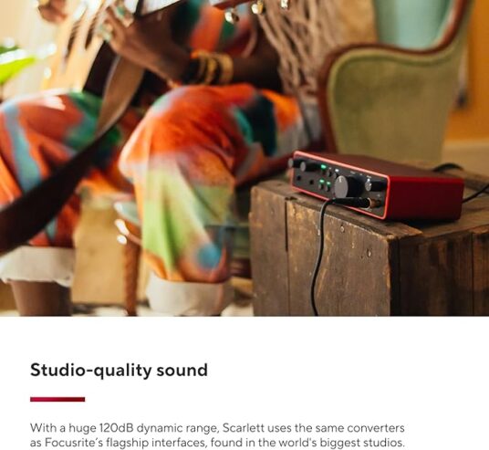 Focusrite Scarlett 2i2 4th Generation Audio Interface