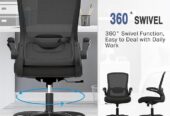Office Chair, Ergonomic Desk Chair with Adjustable Lumbar Support, High Back Mesh Computer Chair with Flip-up Armrests-BIFMA Passed Task Chairs