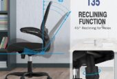Office Chair, Ergonomic Desk Chair with Adjustable Lumbar Support, High Back Mesh Computer Chair with Flip-up Armrests-BIFMA Passed Task Chairs